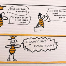 Bee Secrets. Traditional illustration, Comic, Stor, and telling project by damla - 10.18.2021