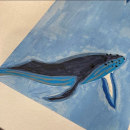Ballena bebé. Traditional illustration, and Painting project by Jhoanna Neri - 10.15.2021