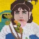 Mi Proyecto del curso: Creación de retratos en punto de cruz. Portrait Illustration, Embroider, Textile Illustration, Decoration, and Crochet project by Andrea Urquiza - 10.20.2021