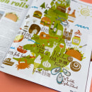 Olive Magazine - UK Food Festivals . Un proyecto de Ilustración e Ilustración digital de Lauren Radley - 31.12.2016