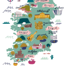 Tourism Ireland x The Telegraph. Un proyecto de Ilustración e Ilustración digital de Lauren Radley - 01.12.2019