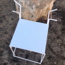 Prototipo de taburete en aluminio.. Un proyecto de Diseño, Diseño y creación de muebles					 de Mirella Gregori Mondragó - 22.10.2021