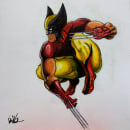 Wolverine. Un proyecto de Ilustración tradicional, Diseño de personajes, Pintura, Cómic y Pintura acrílica de Dennis Palacios - 22.10.2021