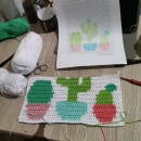 Mi Proyecto del curso: Intarsia crochet: teje tus propios tapices. Un proyecto de Moda, Decoración de interiores, Tejido y DIY de andrea contreras - 24.10.2021