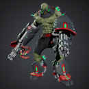 Cyborg. Um projeto de 3D, Design de personagens, Modelagem 3D, Videogames, Design de personagens 3D, 3D Design, Design de videogames e Desenvolvimento de videogames de David González Faubel - 25.10.2021