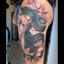 color dragon tattoo. Desenho de tatuagens projeto de Νικόλας Χριστοδουλής - 26.10.2021