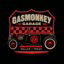 Gasmonkey Garage. Design e Ilustração tradicional projeto de Clark Orr - 28.10.2021