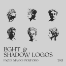 Face Logos. Un progetto di Illustrazione, Br, ing, Br, identit e Graphic design di David Espinosa - 09.08.2021