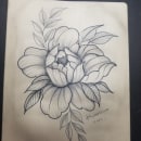 My project in Tattoo for Beginners course/ Flower soft strokes. Tattoo Design project by Karina CCBautista - 10.30.2021