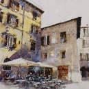 Paesaggio urbano Ein Projekt aus dem Bereich Malerei, Urban Art, Zeichnung und Aquarellmalerei von Roberto Zangarelli - 01.11.2021
