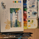 Mi Proyecto del curso: Cuaderno de viaje en acuarela. Un proyecto de Ilustración tradicional, Pintura a la acuarela, Ilustración arquitectónica y Sketchbook de rosarinlaba - 01.11.2021
