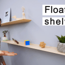 Thin and strong floating shelves. Design project by Alexandre Chappel - 01.19.2021