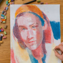 My project in Expressive Portrait Drawing with Soft Pastels course. Ilustração tradicional, Artes plásticas, Desenho, Ilustração de retrato, Desenho de retrato, e Desenho artístico projeto de Chris Gambrell - 04.11.2021