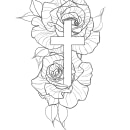 Mi Proyecto del curso: Tatuaje botánico con puntillismo. Un proyecto de Ilustración tradicional, Diseño de tatuajes e Ilustración botánica de Isis Sarabia Aquino - 01.11.2021