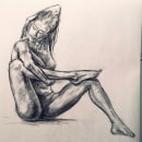 My project in Dynamic Figure Drawing course. Fine Arts, Sketching, Pencil Drawing, Drawing, and Realistic Drawing project by Di Sun - 07.26.2021