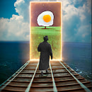 Egg Portal. Traditional illustration, Collage, and Photomontage project by JaGriCa - 11.11.2021