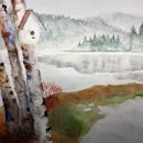 My project in Atmospheric Landscapes in Watercolor  course. Artes plásticas, Pintura, e Pintura em aquarela projeto de Mike Jacobs - 12.11.2021