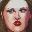 Portrait. Pintura, Pintura em aquarela, e Desenho de retrato projeto de Caroline Knight - 13.11.2021