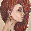My project in Illustration with Pastel and Coloured Pencils course. Traditional illustration, Fine Arts, Pencil Drawing, Drawing, Portrait Illustration, Portrait Drawing, Realistic Drawing, and Artistic Drawing project by Lianne Arends - 11.16.2021
