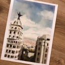 Madrid. Watercolor Painting project by Mariano Peres - 11.16.2021