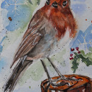 My project in Artistic Watercolor Techniques for Illustrating Birds course. Un progetto di Illustrazione tradizionale, Pittura ad acquerello, Disegno realistico e Illustrazione naturalistica di livlobgoog - 19.11.2021