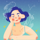 Zodiac Women - Adobe Fresco. Traditional illustration, Motion Graphics, Animation, 2D Animation, Drawing, and Digital Illustration project by Paola Yuu (Papoulas Douradas) - 11.19.2021