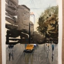 Mi Proyecto del curso: Paisajes urbanos en acuarela. Een project van  Beeldende kunst, Aquarelschilderen y  Architecturale illustratie van anabelvg - 20.11.2021
