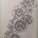 My project in Botanical Tattoo with Pointillism course. Traditional illustration, Tattoo Design, and Botanical Illustration project by Karina CCBautista - 11.12.2021