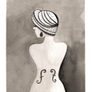 Le violon d'Ingres - My project for the course Illustration with India Ink course. Traditional illustration, Fine Arts, Drawing & Ink Illustration project by Lili Moria - 11.28.2021