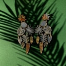 Queen of the Jungle Earrings . Design de joias projeto de Amanda Woodcock - 29.11.2021