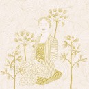 La joven javanesa llena de texturas. Traditional illustration project by lura.jimenez.ga - 12.07.2021