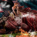 The fairy and the fire lizard. Un proyecto de Ilustración tradicional y Fotomontaje de Mattia Amadei - 27.11.2021