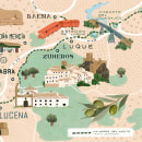 Condé Nast Traveler 2021 (Turismo de Andalucía). Ilustração tradicional, Ilustração digital e Ilustração editorial projeto de Félix Díaz de Escauriaza - 04.12.2021