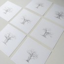 Miniature pencil drawings of trees. Un proyecto de Bellas Artes de Tanya - 21.12.2021