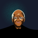 Desmond Tutu. Ilustração tradicional projeto de Francisco Bonett - 27.12.2021