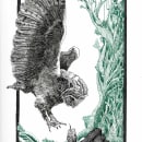 Hunting Owl. Traditional illustration project by Afroditi Mavroeidi - 12.29.2021
