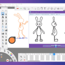 Conejo bailando en 2d. Animação, e Design de personagens projeto de Melany Vzoch - 28.12.2021