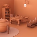Modelado cartoon de bodegones con Maya: Magic Room. Un proyecto de 3D, Modelado 3D y Diseño 3D de Ana Martinez Coll - 01.01.2022
