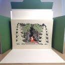 "The Little Fox", Paper Cutting: Create Paper Scenes with Depth. Paper Craft, Creativit, Stor, and telling project by Petra Staav - 01.03.2022
