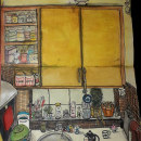Mi cocina. Comic, Sketching, and Sketchbook project by Lydia Veneri - 01.03.2022