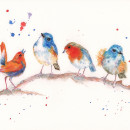 My project in Artistic Watercolor Techniques for Illustrating Birds course. Ilustração tradicional, Pintura em aquarela, Desenho realista e Ilustração naturalista projeto de kathrynga - 04.01.2022