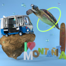 I Love Montañita. Motion Graphics, Cinema, Vídeo e TV, 3D, Animação, Direção de arte, e Pós-produção fotográfica projeto de Daniel Gomez - 04.01.2022