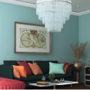 1st interior rendering - eclectic style -. 3D project by Hana reddah - 04.27.2020