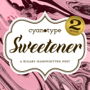 Sweetener (una fuente handwritten azucarada). Un progetto di Tipografia e Design tipografico di Damián Guerrero Cortés - 21.12.2021