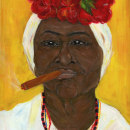 Oil painting : A cuban Portrait . Painting, Portrait Illustration, and Oil Painting project by Marilyn Richter - 01.06.2022