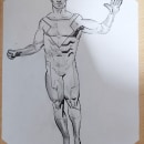 Mi Proyecto del curso: Ilustración para cómics: anatomía de un superhéroe. Ilustração tradicional, Design de personagens, Comic, Desenho a lápis, e Desenho anatômico projeto de Santiago Abbastante - 13.01.2022