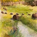 My project in Natural Landscapes in Watercolor course. Artes plásticas, Pintura, e Pintura em aquarela projeto de Tom Parks - 17.01.2022