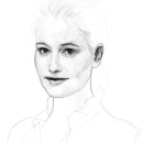 Marie Gillain progress. Un proyecto de Ilustración, Ilustración digital, Dibujo de Retrato, Dibujo artístico y Dibujo anatómico de ALFONSO OSORIO - 17.01.2022