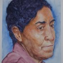 Mi mamá. Un proyecto de Bellas Artes, Pintura, Pintura a la acuarela, Ilustración de retrato y Dibujo de Retrato de Jorge Orlando Moctezuma Hernández - 18.01.2022