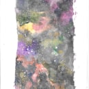 My Galactic project for Modern Watercolor Techniques course. Un proyecto de Ilustración tradicional, Bellas Artes, Pintura y Pintura a la acuarela de Vicky Koch - 19.01.2022